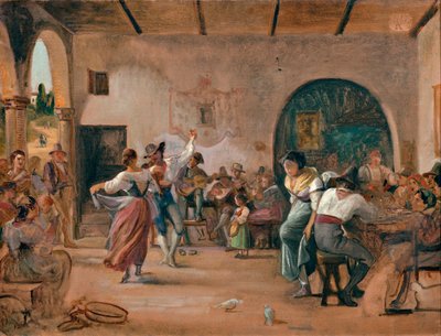 Dance in an Osteria, c.1860 by Wilhelm Marstrand