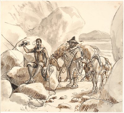 Don Quixote Instructs Sancho on the Fame and Future of Knights by Wilhelm Marstrand