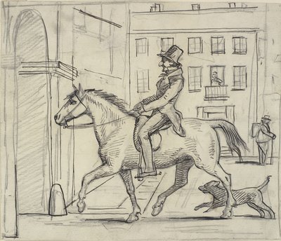 A Lover Rides Past His Lady