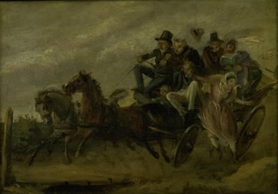 Episode from Ludvig Holberg: The Journey to the Miraculous Spring by Wilhelm Marstrand