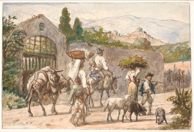 Peasants on the Way to Rome by Wilhelm Marstrand