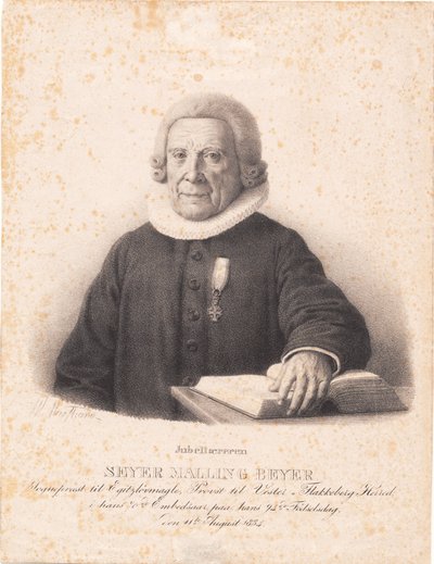Pastor S. M. Beyer by Wilhelm Marstrand