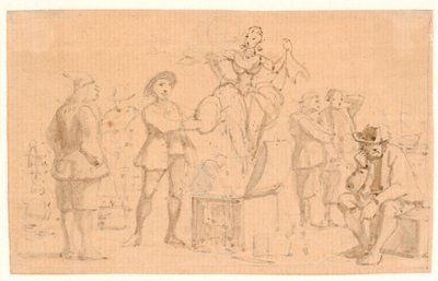 Peder Paars Book 1 Song 2. Venus Rises from the Chest by Wilhelm Marstrand