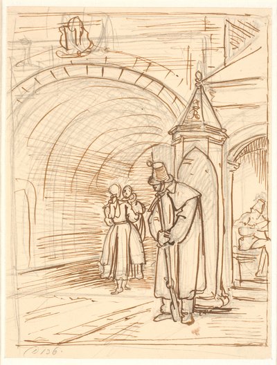 The Sentry at the Castle Gate by Wilhelm Marstrand