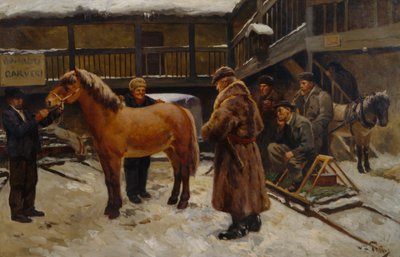 Horse Market by Wilhelm Peters