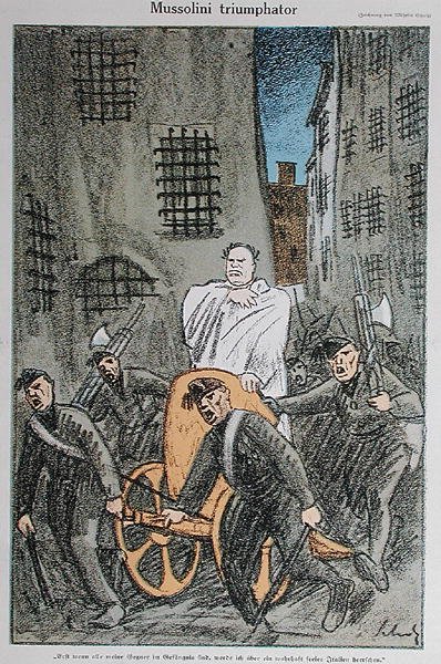 Mussolini Triumphator by Wilhelm Schulz