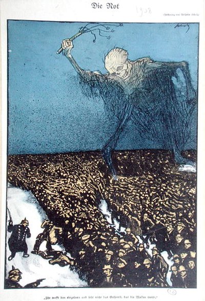 Poverty, pro-socialist caricature criticising the politics of the German Second Empire (1870-1914) by Wilhelm Schulz