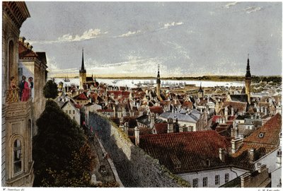 View of Reval by Wilhelm Siegfried Stavenhagen