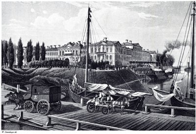 View of the Mitau Castle, c. 1850 by Wilhelm Siegfried Stavenhagen