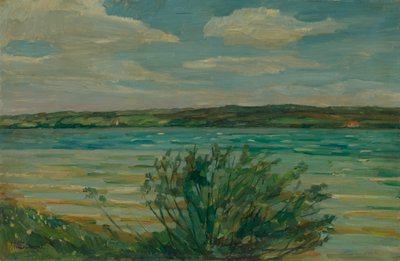 At Lake Starnberg by Wilhelm Trübner