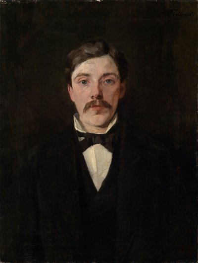 Portrait of Dr. Karl Ignaz Trübner, Brother of the Artist by Wilhelm Trübner