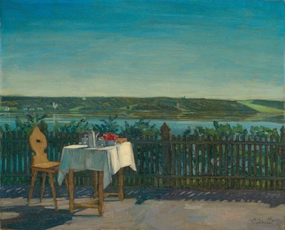 Coffee Table at Lake Starnberg by Wilhelm Trübner