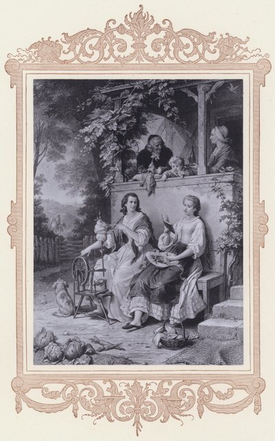 Friederike, Truth and Poetry (lithograph) by Wilhelm von (after) Kaulbach