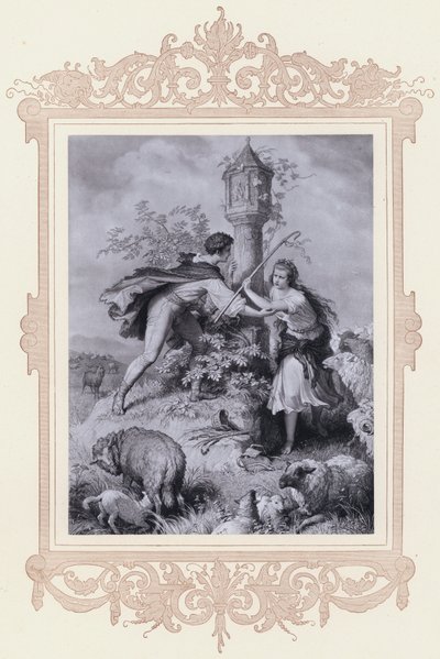 Heideröslein by Wilhelm von (after) Kaulbach