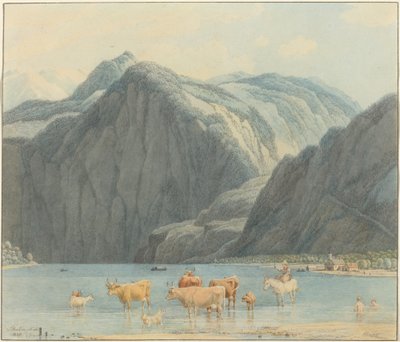 Königsee with the Cliffs of St. Bartholomä by Wilhelm von Kobell