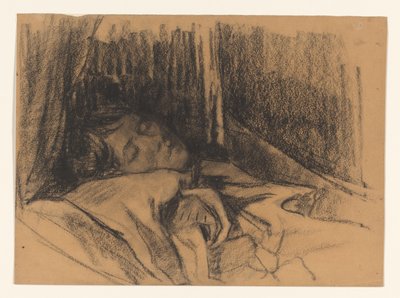 Wife of Wilhelmus Johannes Steenhoff, in Bed by Wilhelmus Johannes Steenhoff