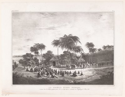 Arrival of Prince Diepo Black in Magelang by Wilhelmus van Groenewoud