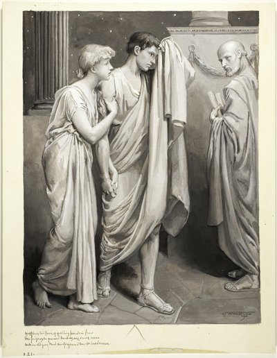 As One Came Near with Curled Gray Beard, Sharp Eyes, and Smooth Bald Crown by Will Hicock Low