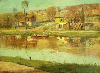 Reflections in the Water by Willard Leroy Metcalf