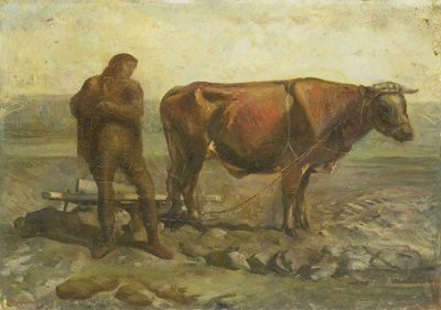 Plowing Peasant by Willem Adriaan van Konijnenburg
