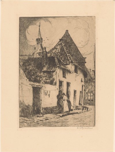 Hattem by Willem Adrianus Grondhout (signed by artist)