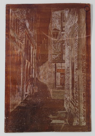 Old Street in Rijswijk or Scheveningen by Willem Adrianus Grondhout (signed by artist)