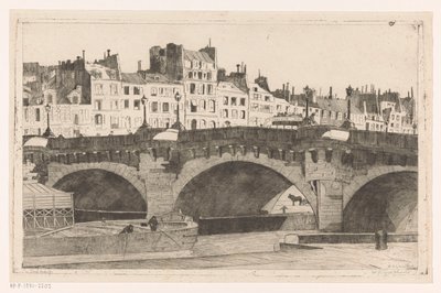 Pont Neuf by Willem Adrianus Grondhout (signed by artist)