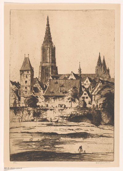 Ulm by Willem Adrianus Grondhout (signed by artist)