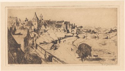 Ulm by Willem Adrianus Grondhout (signed by artist)