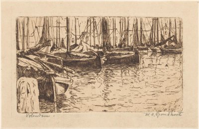Volendam by Willem Adrianus Grondhout (signed by artist)