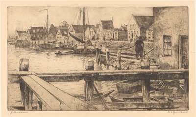 Volendam by Willem Adrianus Grondhout (signed by artist)