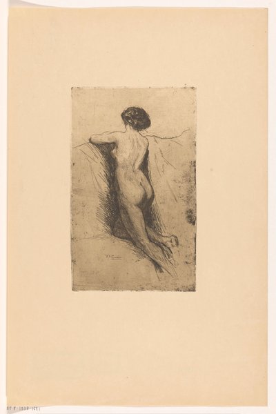 Back of a Naked Woman by Willem Adrianus Grondhout