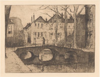 Smidswater in The Hague by Willem Adrianus Grondhout