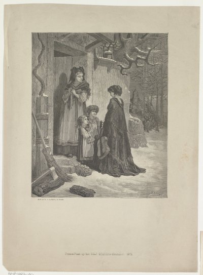 Woman with a Guitar in Front of an Alsatian