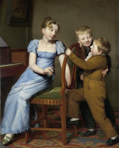 Piano Practice Interrupted, 1813 by Willem Bartel van der Kooi  