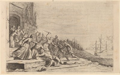 The Followers of Solon Defending the Temple of Venus by Willem Basse