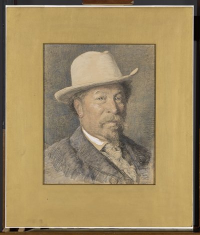 Portrait of the Painter Gerardus Johannes Roermeester (1844-1936) by Willem Bastiaan Tholen
