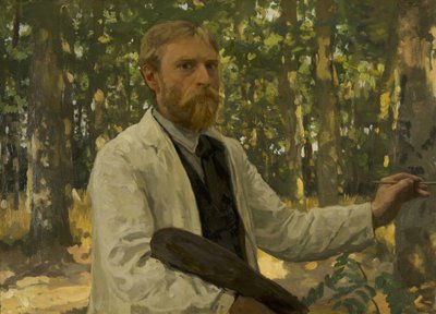 Self-portrait in a Wooded Landscape, 1895 by Willem Bastiaan Tholen