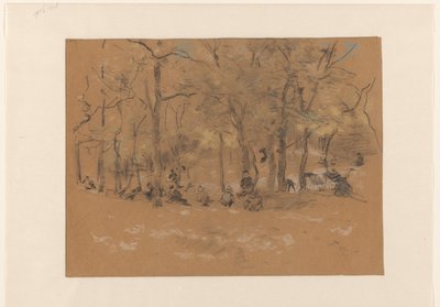 Children Playing in the Sandpit, in the Scheveningen Woods by Willem Bastiaan Tholen