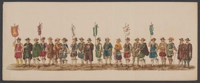 Delft Parade of 1862, Fifth Group by Willem Bernardus IJzerdraat