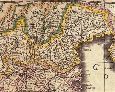Map of the Veneto Region, Italy by Willem Blaeu