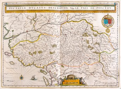 Coastline and Cities of Nantes and Rochelle, in 