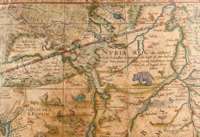 Detail of Africa from a Terrestrial Globe by Willem Blaeu