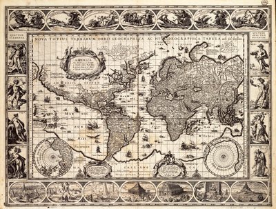 Mercator Map of the World by Willem Blaeu