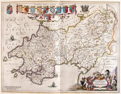 Pembrokeshire and Carmarthenshire, in 