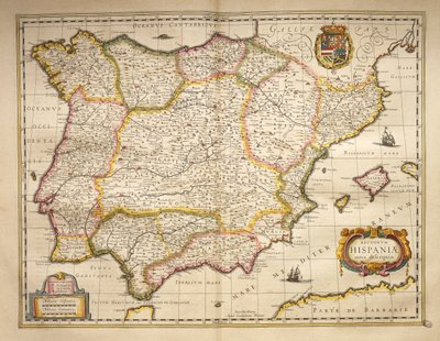 Spain from Theatrum Orbis Terrarum by Willem Blaeu