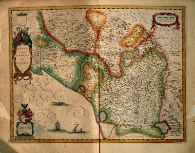 State of Lucca, Italy by Willem Blaeu