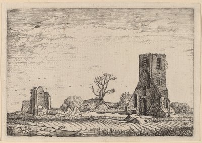 Ruins of a Church (Chapel of Eykenduynen near The Hague) by Willem Buytewech