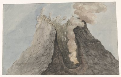 Interior View of the Crater of Etna (Voyage en Italie, en Sicile et à Malte - 1778) by Willem Carel Dierkens