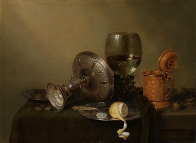 Still Life with a Gilded Beer Tankard by Willem Claesz. Heda